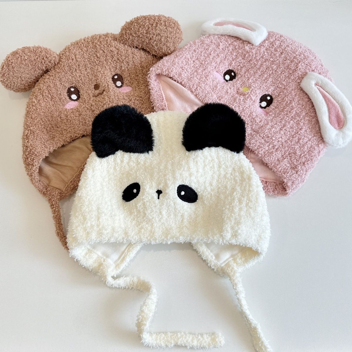 保暖儿童秋冬季加厚帽子可爱头帽宝宝超萌护耳女童婴幼儿秋冬针织详情9