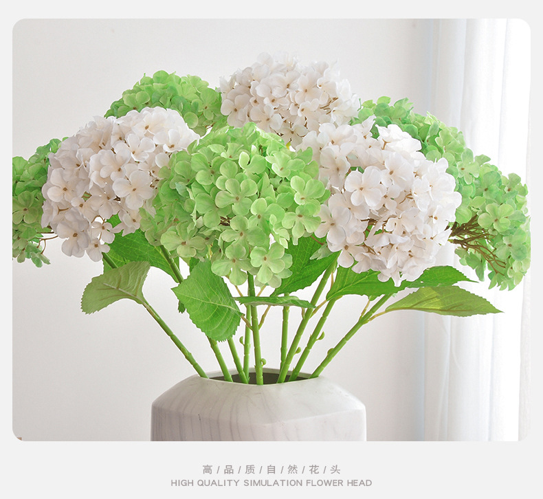 仿真绣球花高档婚庆婚礼布置路引摄影道具3D打印贝拉安娜绣球假花详情24