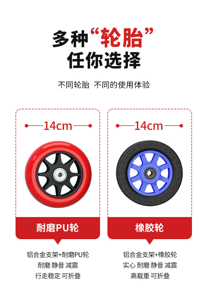 小拉车折叠搬运家用神奇拖车买菜购物车拉货手推车便携行李拉杆车详情10