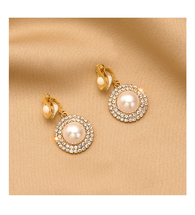 复古耳夹 无耳洞高级感耳环女小众百搭韩国气质耳饰珍珠耳夹耳坠详情18