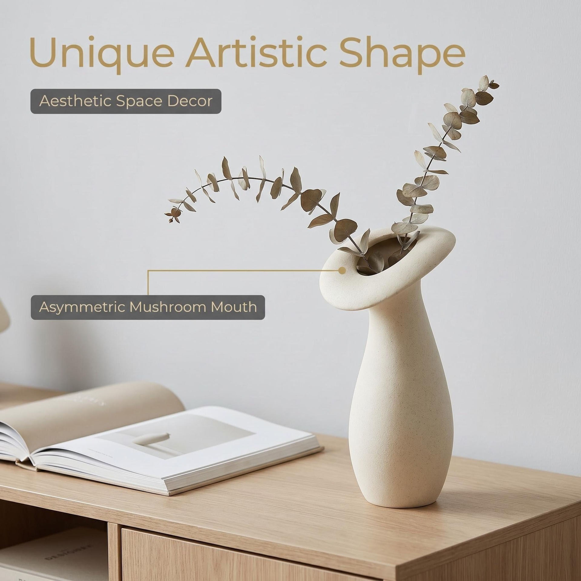 2026 New desktop entrance hall, living room ceramic vase decoration, high-end decorative item, ceramic vase, home decoration item pic 10