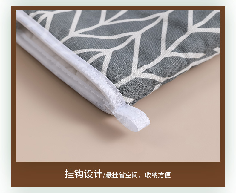 Kitchen microwave heat-resistant gloves, thickened checkered anti-scald and heat-resistant gloves, high-temperature resistant baking cotton and linen oven gloves pic 19