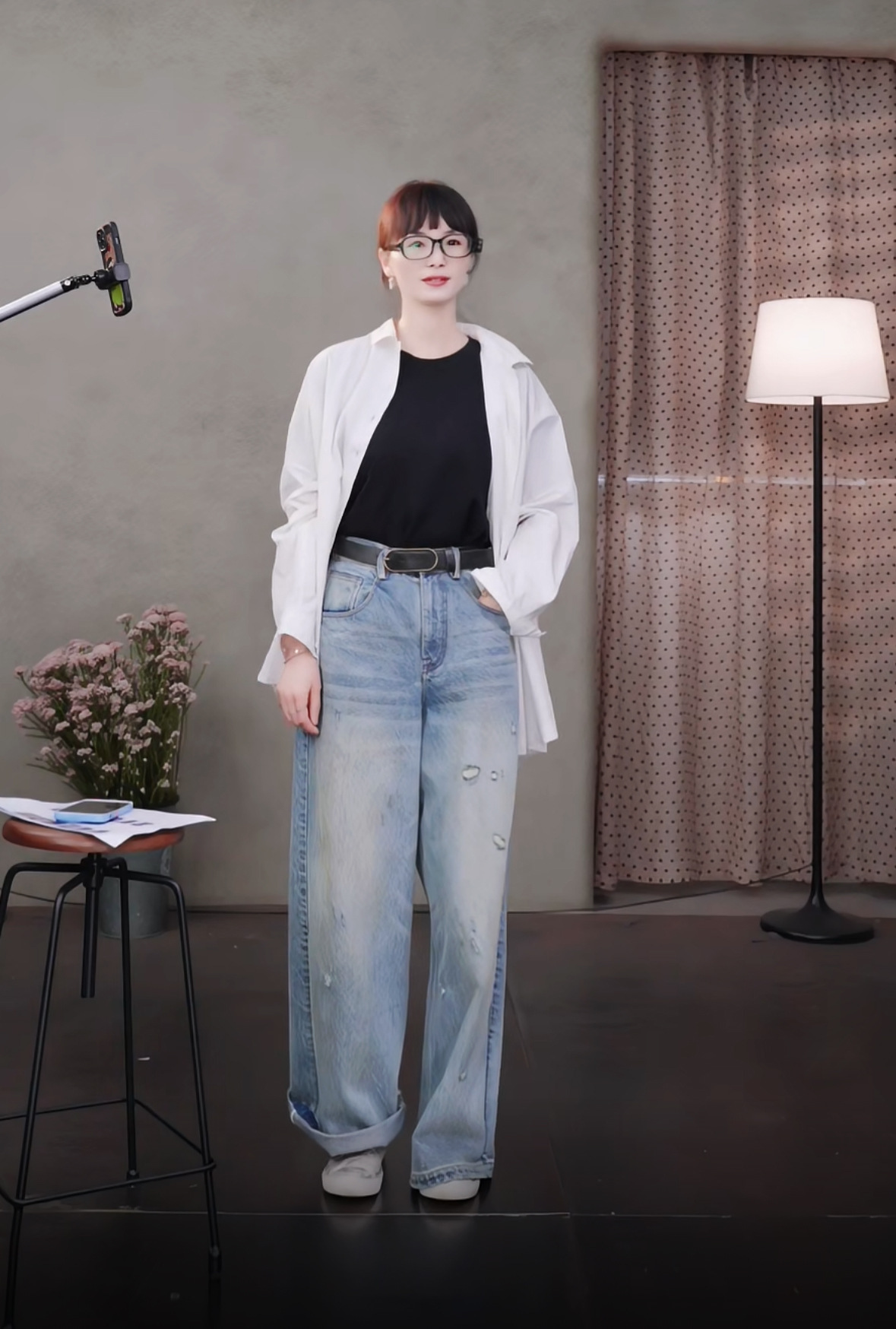 【 Random Thoughts 】 Summer Storm Ripped Heavy Washed jeans straight-leg pants for all four seasons pic 11