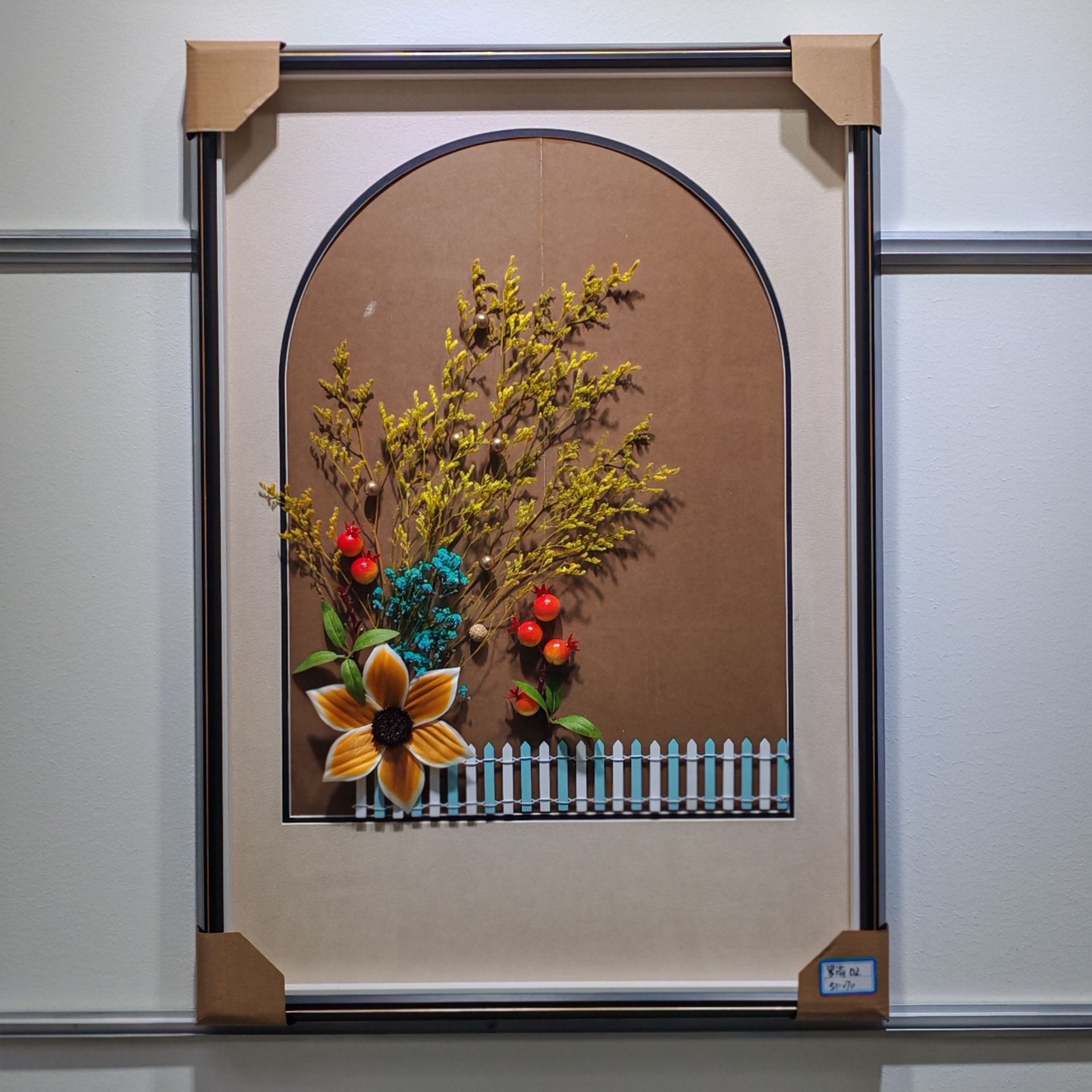 永生干花草新款装现代装饰画客厅餐厅卧室公寓宾馆壁饰 尺寸50*70详情3