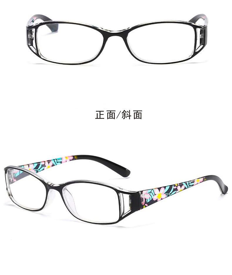 2021 nuevo cross-border fashion hd anti-blu-ray gafas de lectura para mujeres gafas de lectura impresas de mediana edad y edad gafas de hipermetropía pic 11