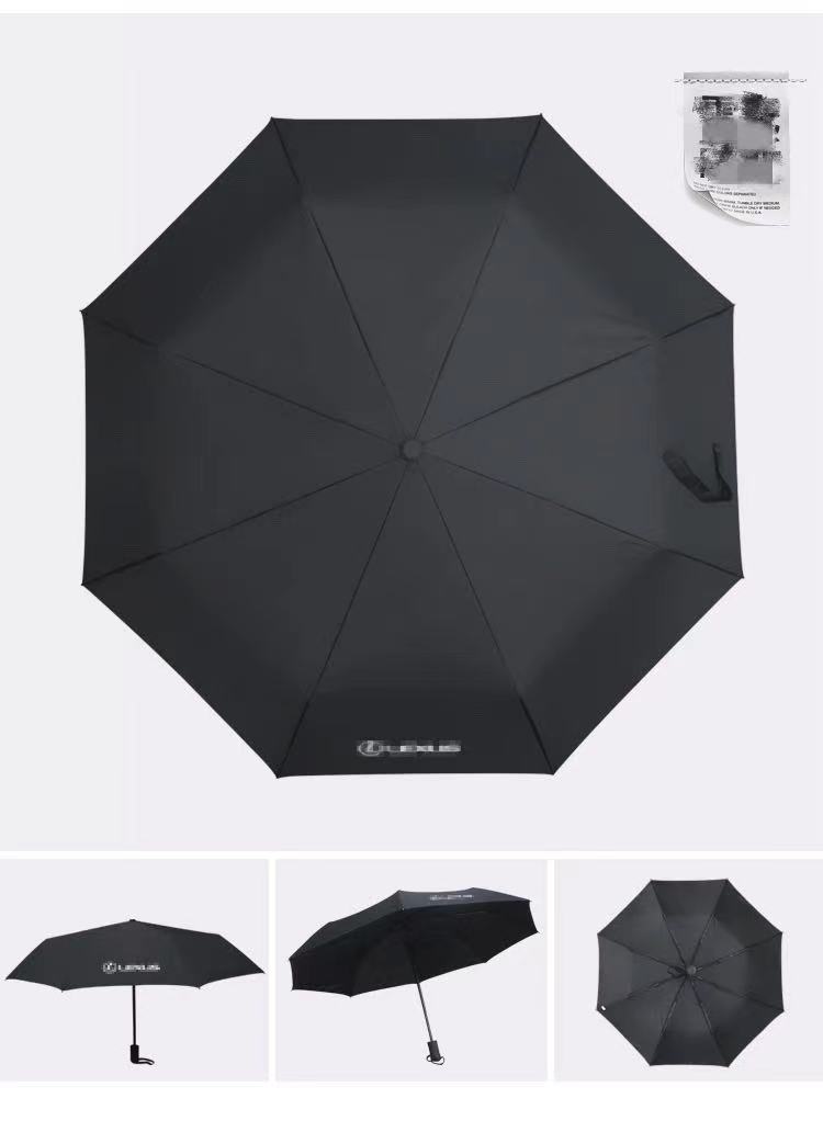 4S店专用晴雨伞奔驰奥迪全自动折叠车标雨伞商务三折广告礼品伞详情20