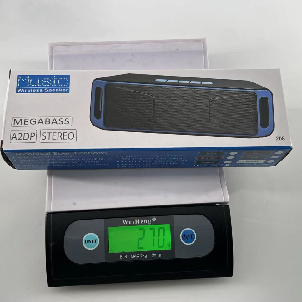 Cross-border mini speaker, Bluetooth subwoofer, card-inserting small speaker, portable home desktop player, stereo pic 1