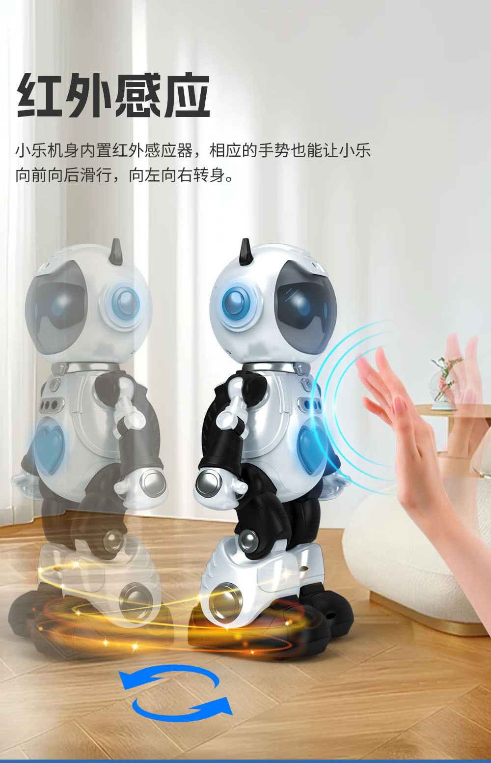 F11 companion AI intelligent dialogue robot, intelligent gesture sensing dancing robot, black technology toy gift pic 11