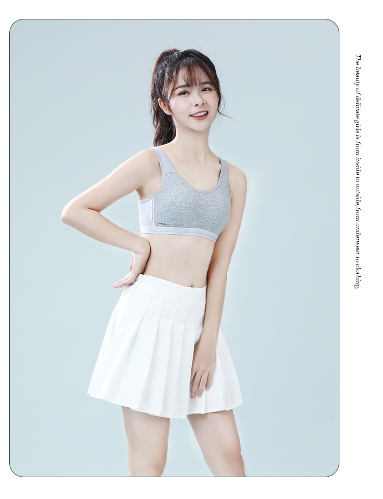 Sports underwear for girls in the growth period, shockproof running fixed cup vest for junior high school and senior high school students, bras without underwire 1 pic 23