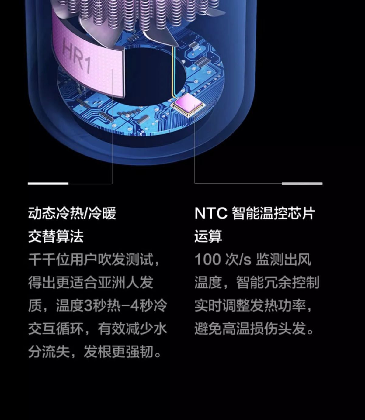 吹风机华强北森电吹风家用宿舍无叶高速负离子护发吹风筒大风力详情25