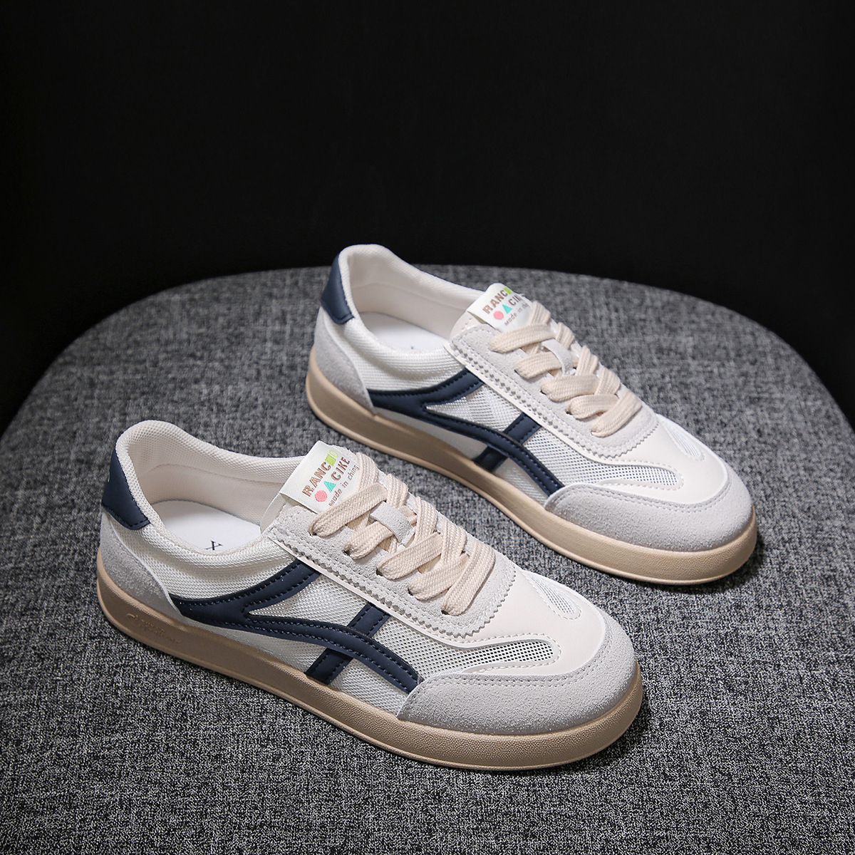 网面透气阿甘鞋女2025年夏季新款小白鞋平底防滑百搭休闲运动板鞋详情14