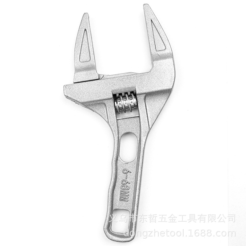 Bathroom wrench tool, multi-functional short-handle large-opening maintenance board, drain pipe, air conditioner adjustable wrench pic 10