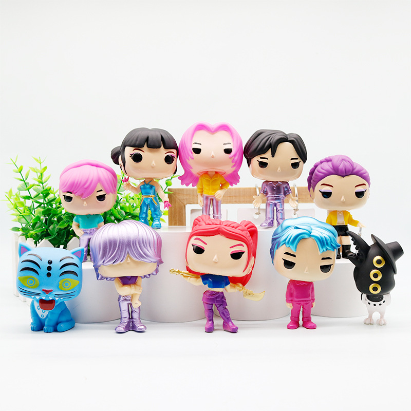 跨境新品猎魔女团公仔恶魔猎人老虎明星韩流女团周边手办模型摆件详情4