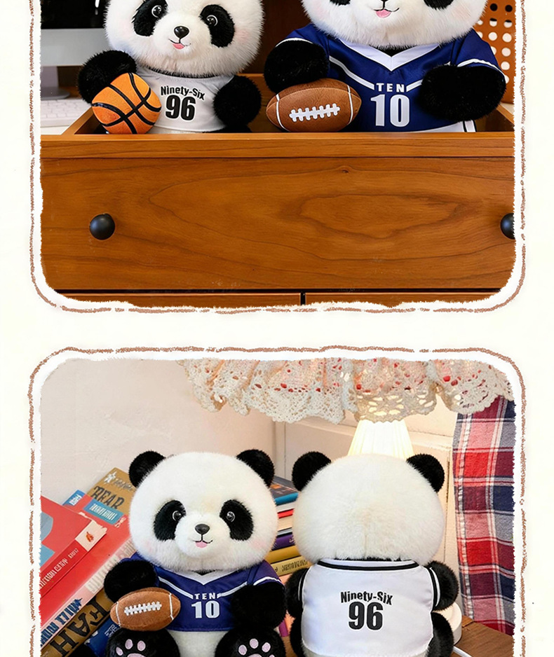 大熊猫毛绒玩偶可爱布娃娃旅游纪念礼品儿童休闲运动玩具详情18
