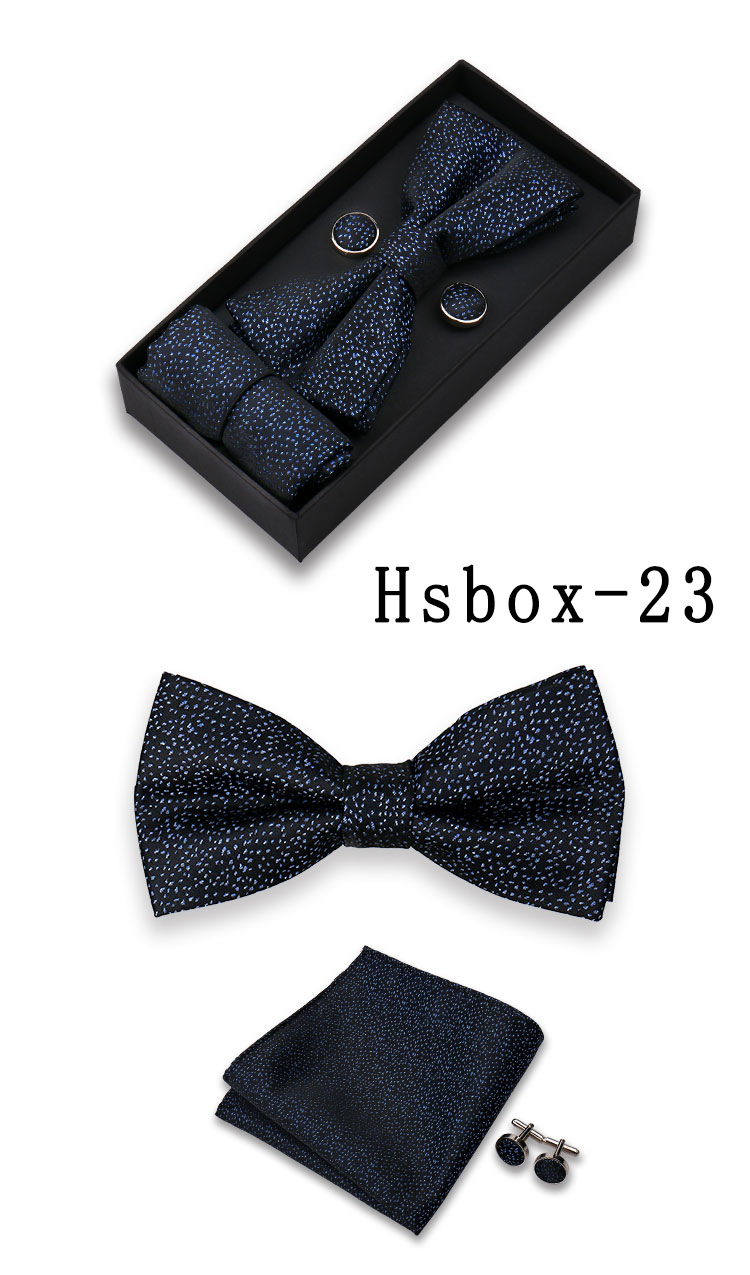 男士结婚礼服配饰套装红色领结口袋巾袖扣三件套现货男士领结领花西装配件详情25