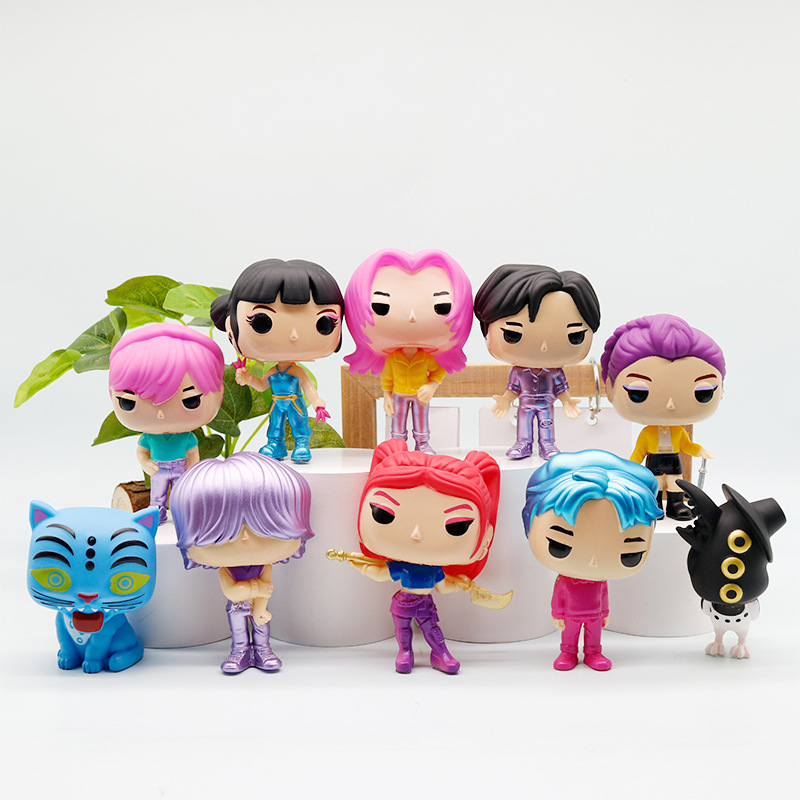 跨境新品猎魔女团公仔恶魔猎人老虎明星韩流女团周边手办模型摆件详情3