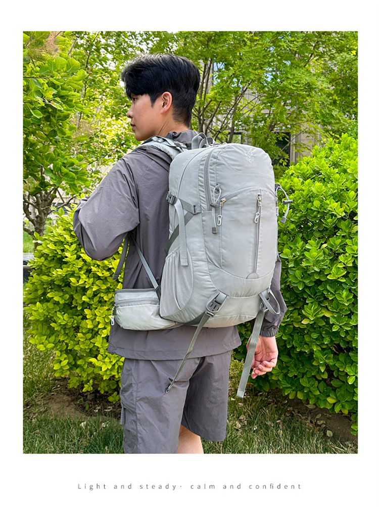 跨境户外徒步登山包悬浮背板可拆卸30L防水运动双肩包大容量背包详情17