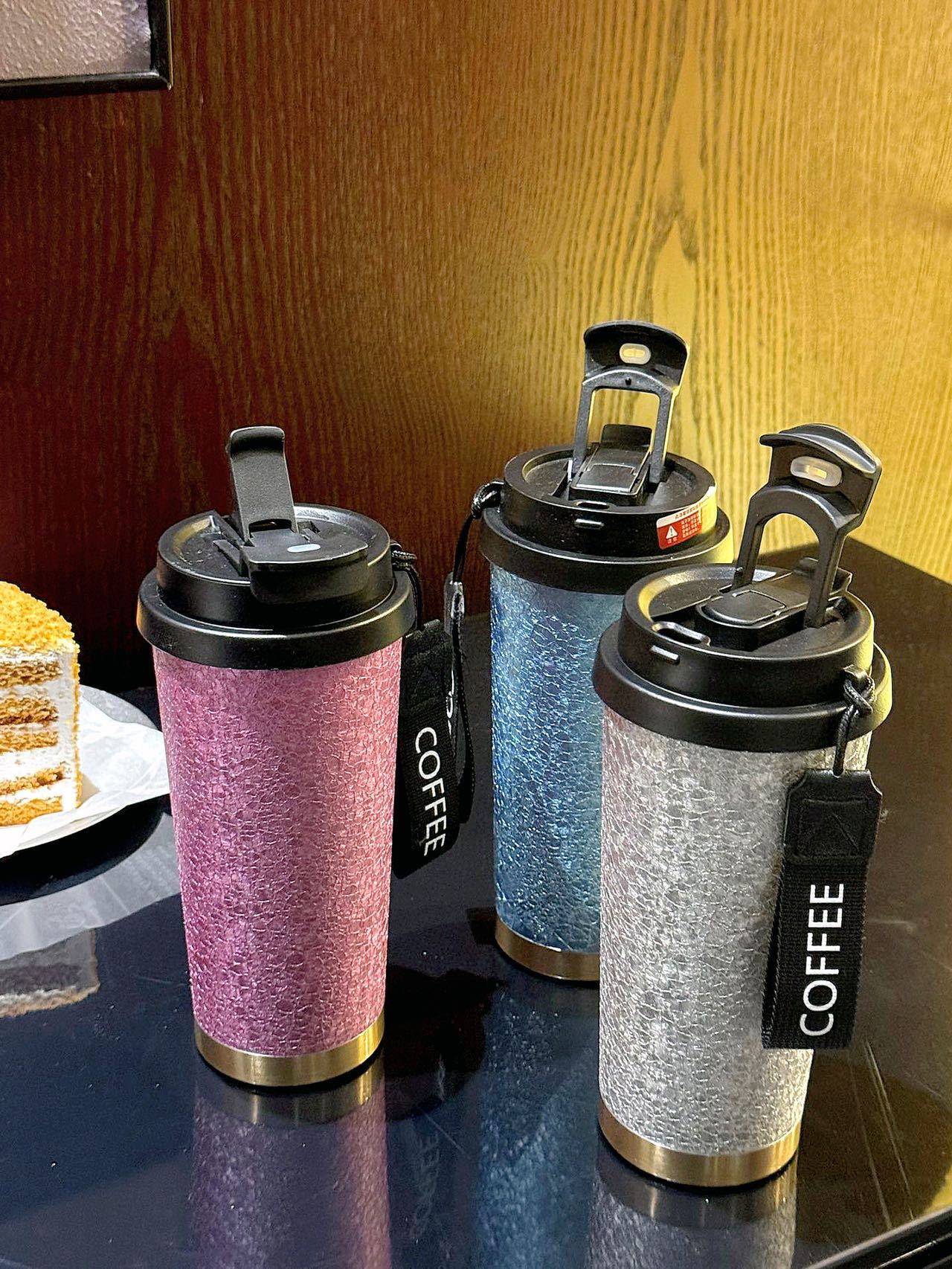 Titanium-coated coffee cups, insulated cups, high appearance standards for men and women, portable and high-end portable titanium water cups, titanium cup gift creativity pic 15