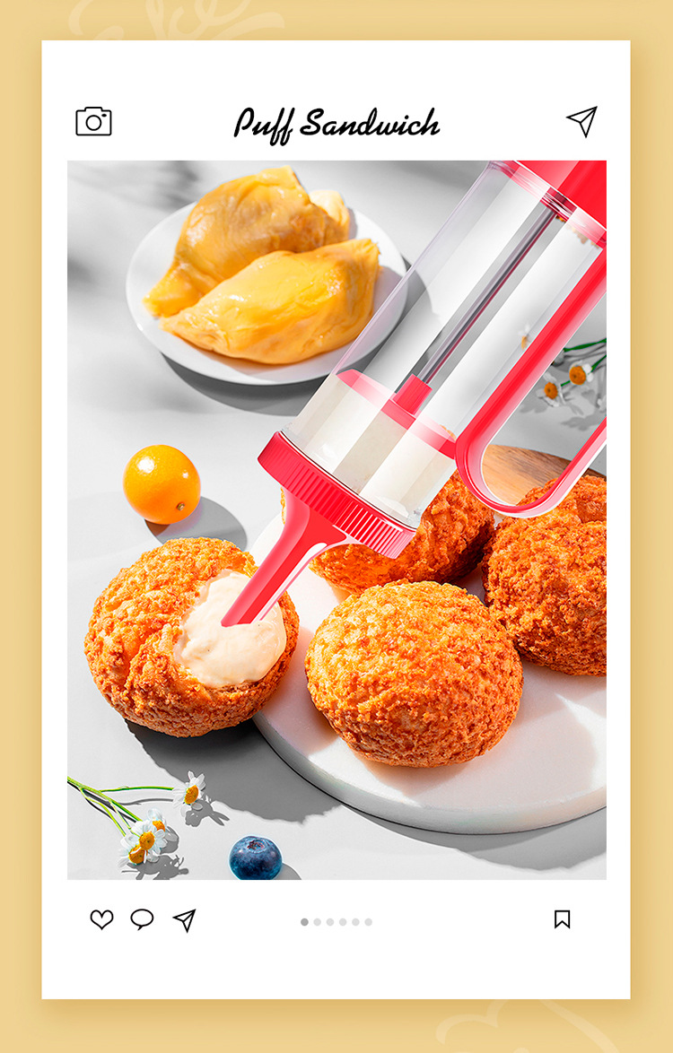 Serving kitchen cookie gun, cookie grinding tool, mounting gun tool, complete set of bean melting baking sleeve, mounting nozzle, extrusion flower pic 8
