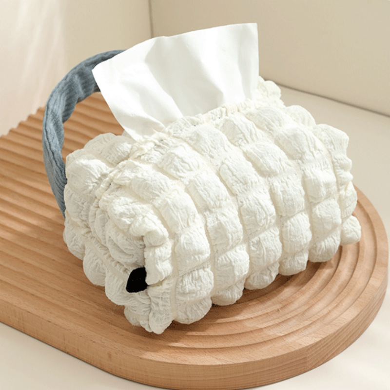 汽车后座收纳袋汽车纸巾架悬挂餐巾架布艺纸巾盒纸巾袋汽车抽纸盒详情6