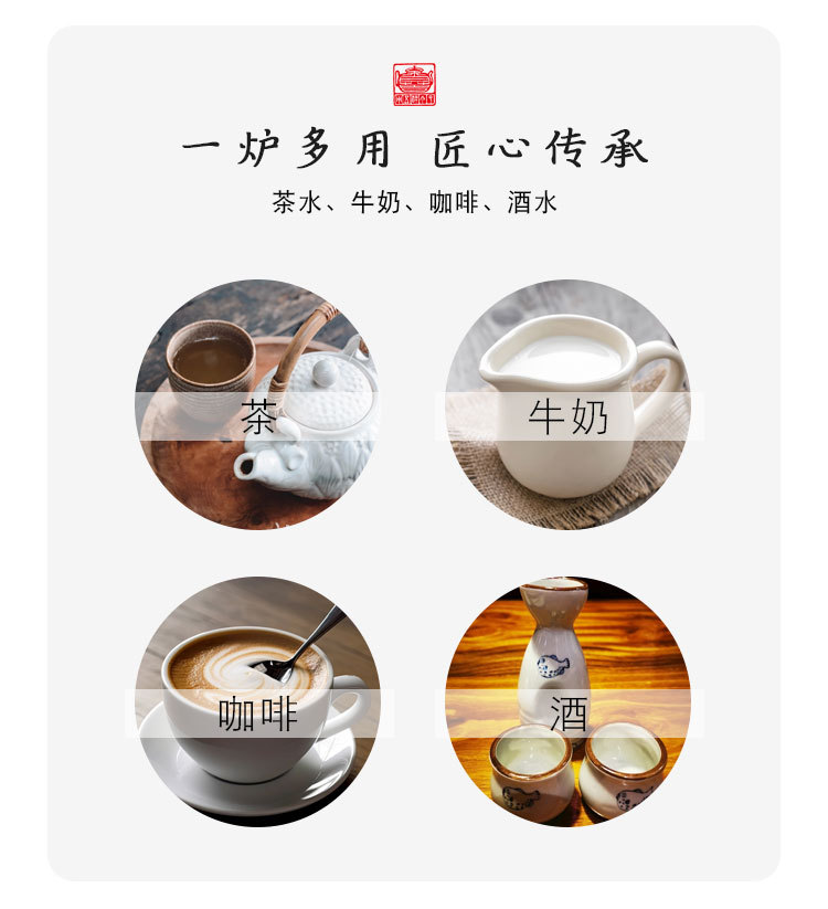 日式蜡烛温茶炉底座酒店家用加热暖茶炉小巧轻奢玻璃茶壶果茶保温详情2