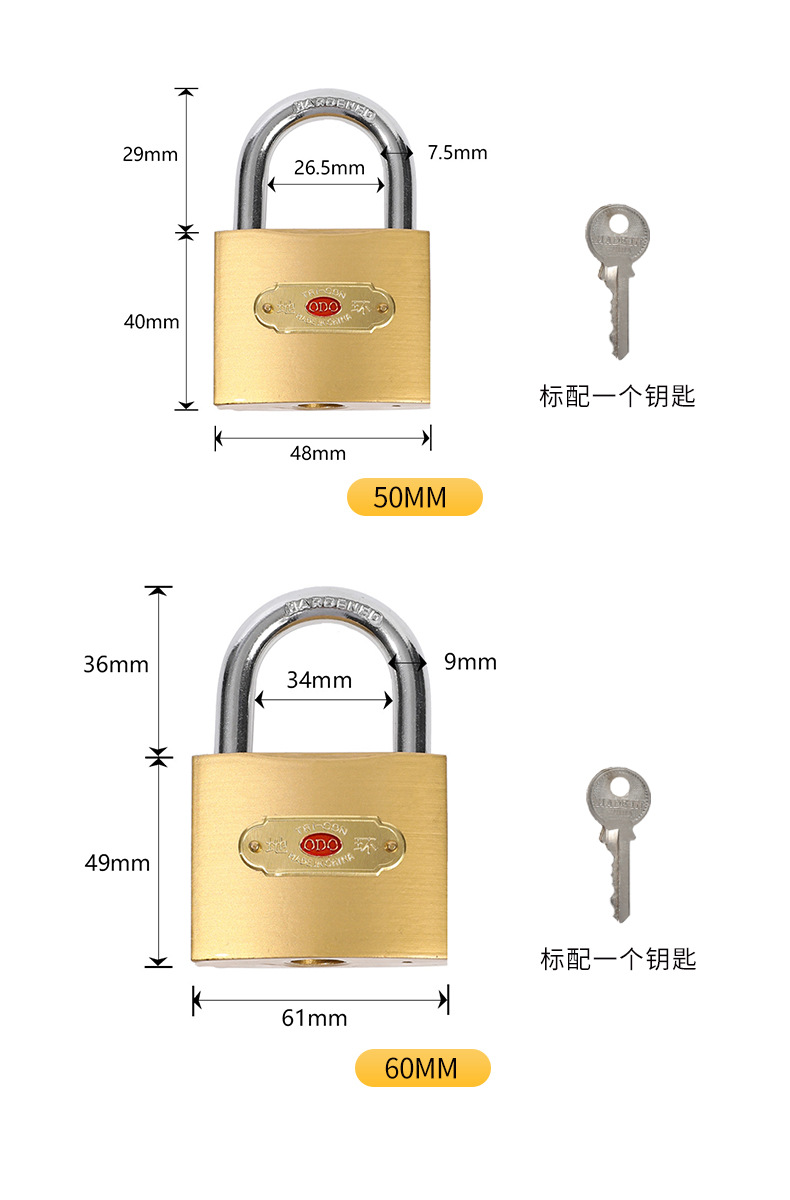 Copper-like padlocks, iron locks, single opening, multiple models of student dormitory storage cabinets, padlocks, drawers, factory door locks, lock heads pic 12