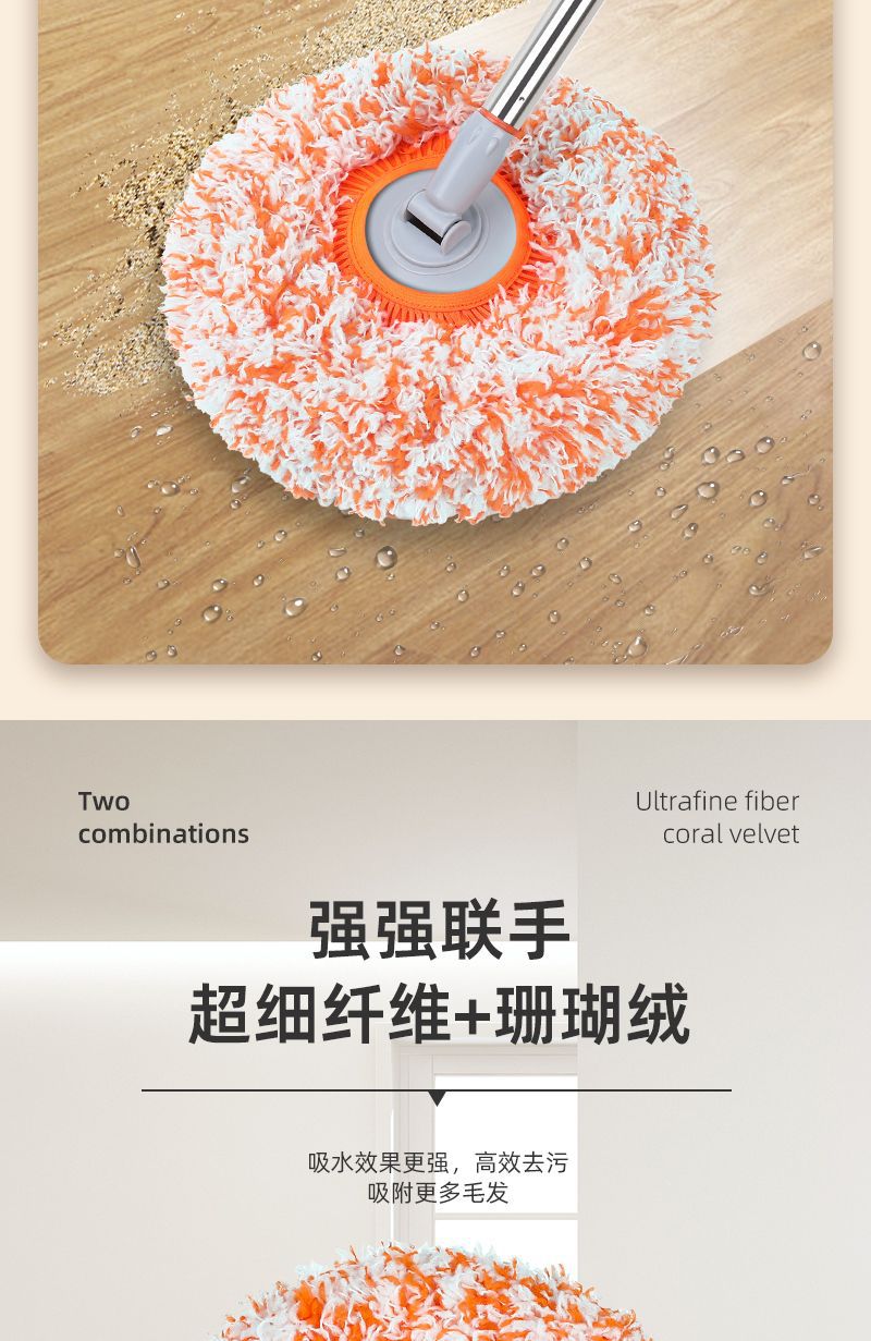 Sunflower mop: The sunflower mop is easy to dust, clean walls and ceilings, wash cars, and is multi-functional for both dry and wet use pic 4