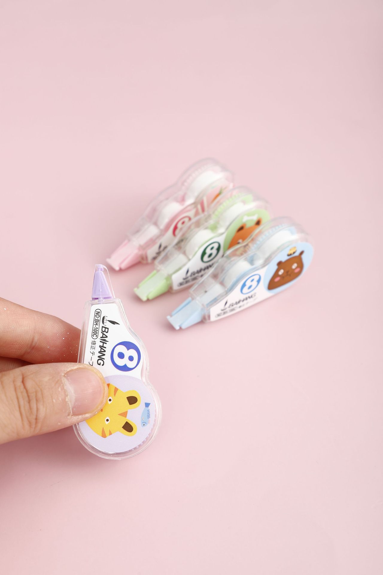 High appearance level primary school student correction tape Cartoon little animal series correction tape school stationery correction tape pic 7