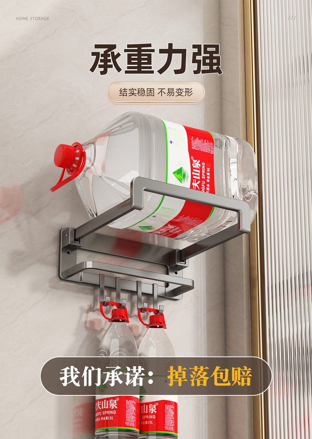 Foldable washbasin storage rack, non-drilling toilet basin rack, home bathroom wall-mounted basin, bathroom storage rack pic 8