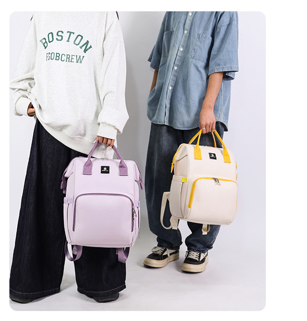 新款妈咪包多功能轻便百搭双肩包带娃外出大容量母婴包孕妈待产包详情40