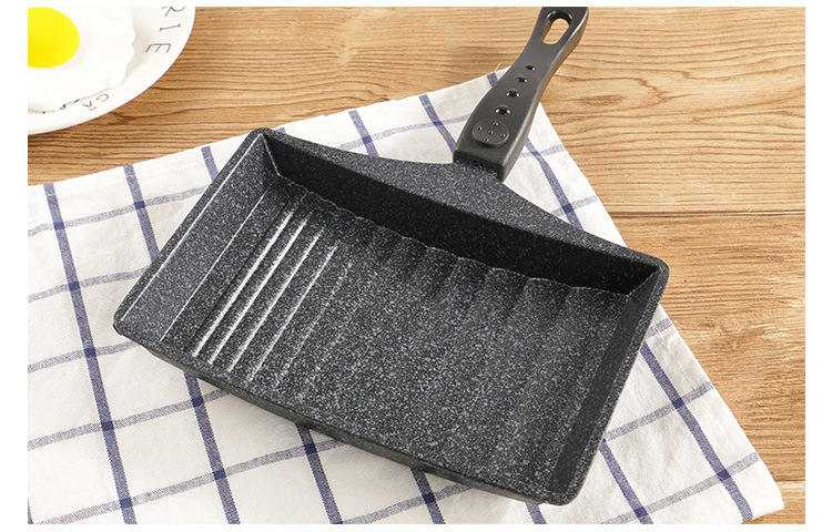 Korean okja soo, thick omelette, non-stick mica stone pan, Japanese egg roll pan, omelette pan, omelette maker, omelette pancake pic 15