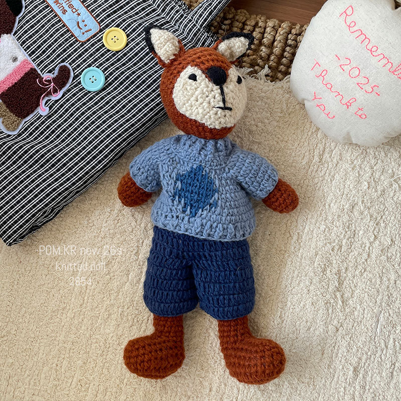 pom.kr's new Nepalese pure handcrafted wool woven doll is a cute and soothing toy for children and babies pic 9