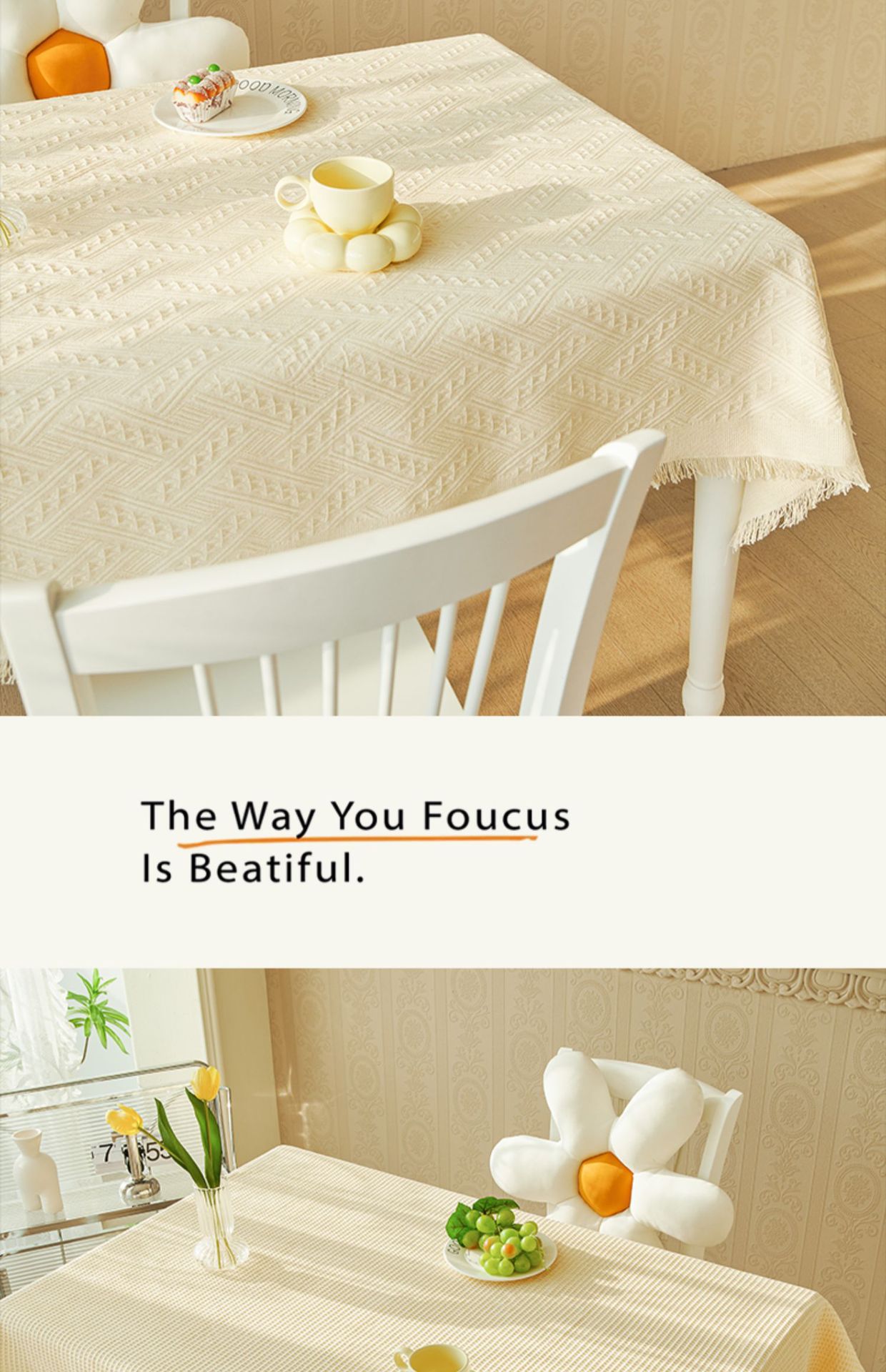 ins奶油风桌布网红高级感茶几布宿舍台布拍照背景布氛围感长方形详情12