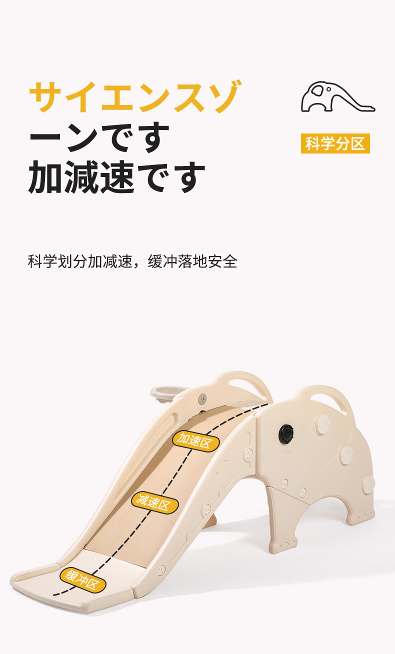 A small plastic multi-functional slide for children aged 1 to 3, suitable for indoor use in kindergartens pic 6