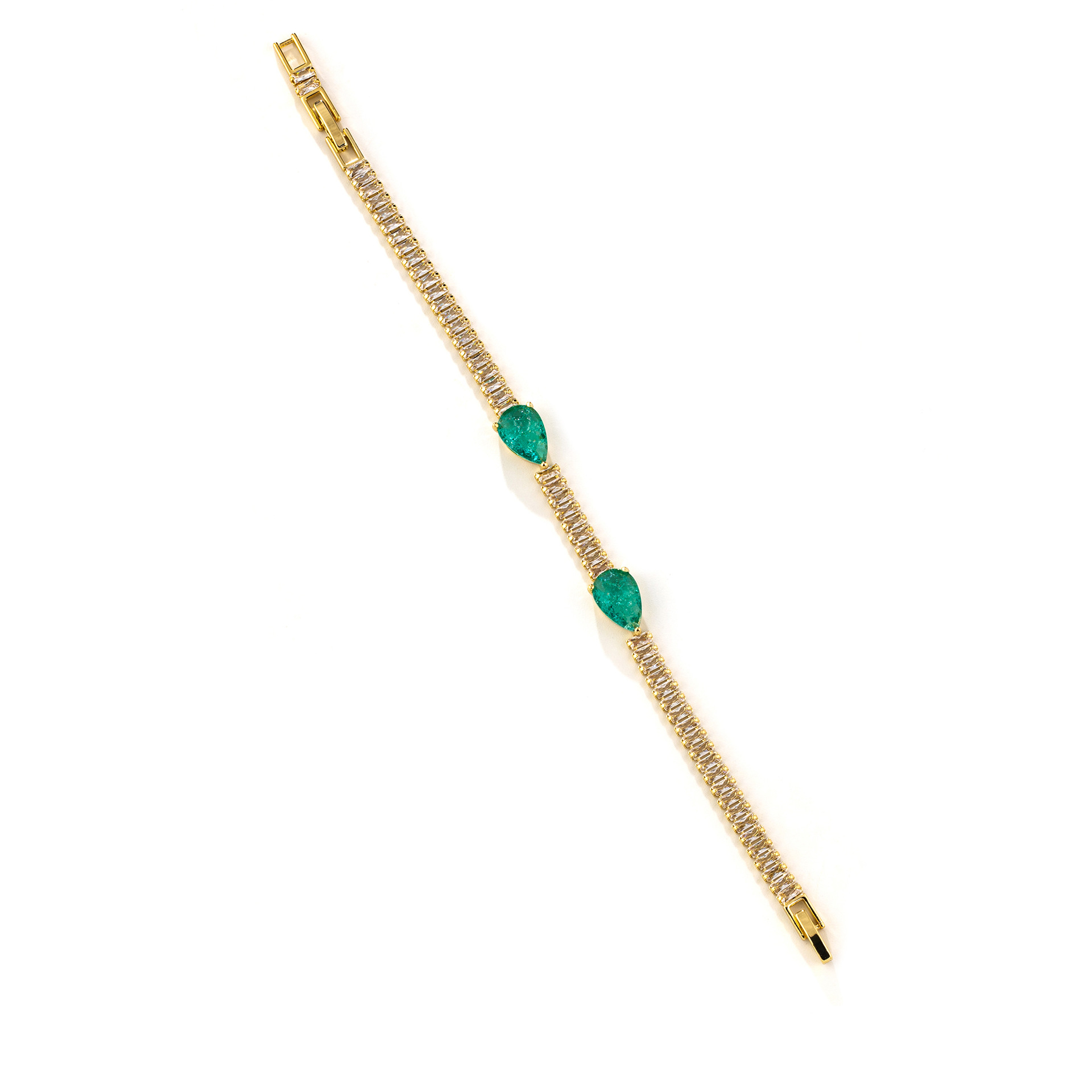 French court wind restoring ancient ways of green water droplets claw zirconium necklace female personality cold wind fashionable joker collarbone chain LYTJ30214 LYSL30214 / LYJZ9056 wholesale pic 14