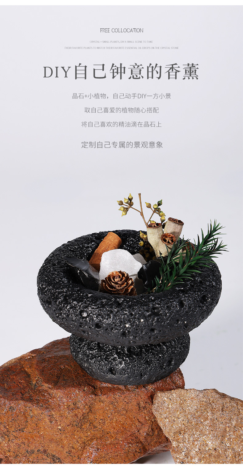 Four Seasons Aromatherapy Indoor Diffuser Stone Home Crystal Stone Gift Box, Hotel home Long-lasting Fragrance Decorative item as a souvenir gift pic 28