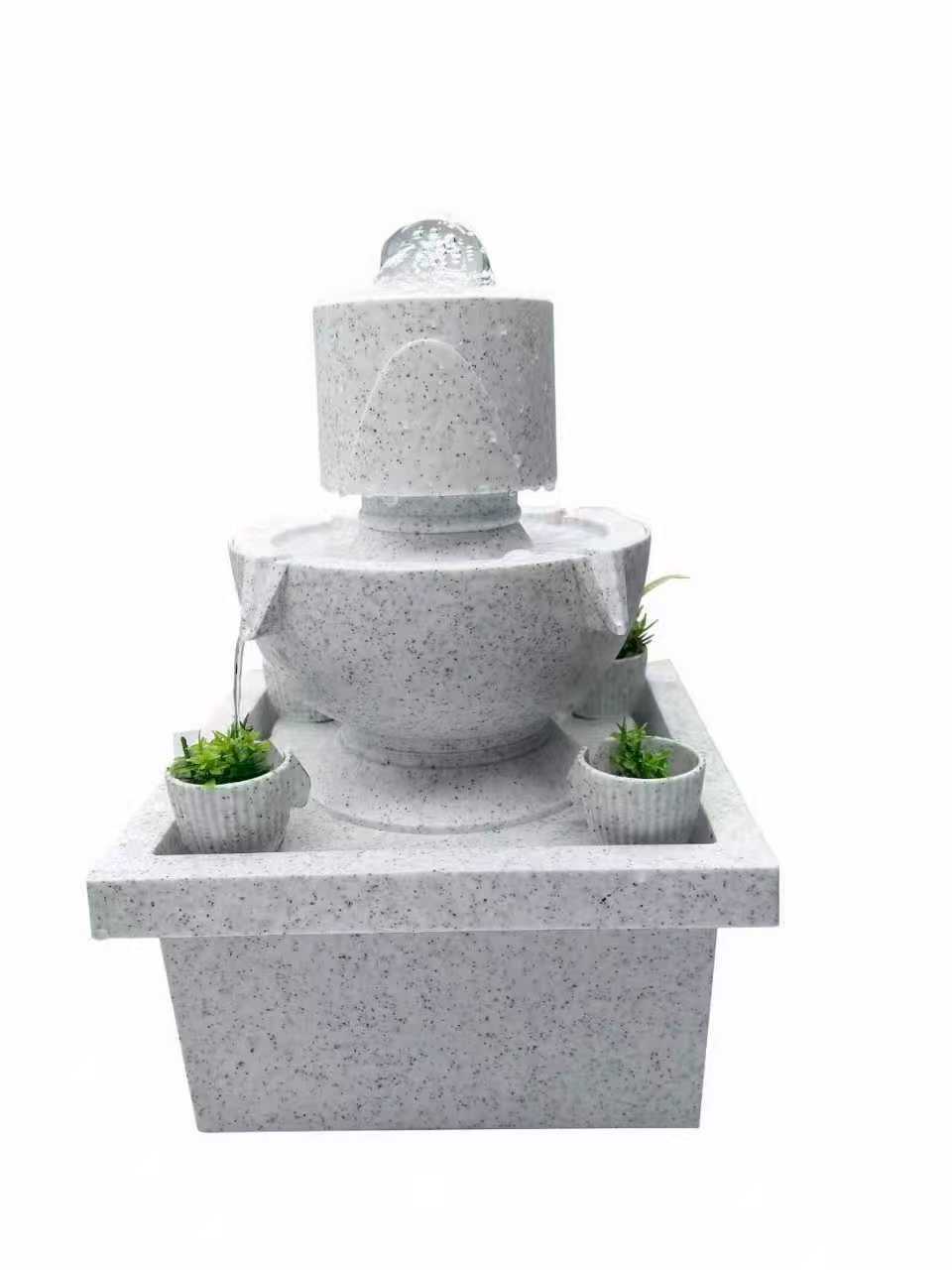 Water flow ornaments, fountain landscape project, household decorative water feature 180g pic 1