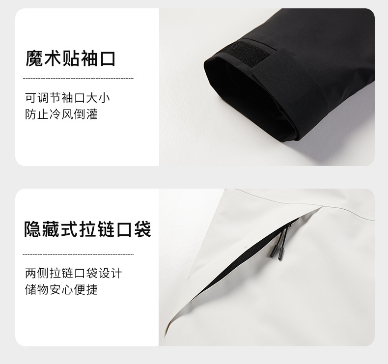冲锋衣三合一男女款冬装两件套可拆卸防风防水保暖加厚滑雪工作服详情14