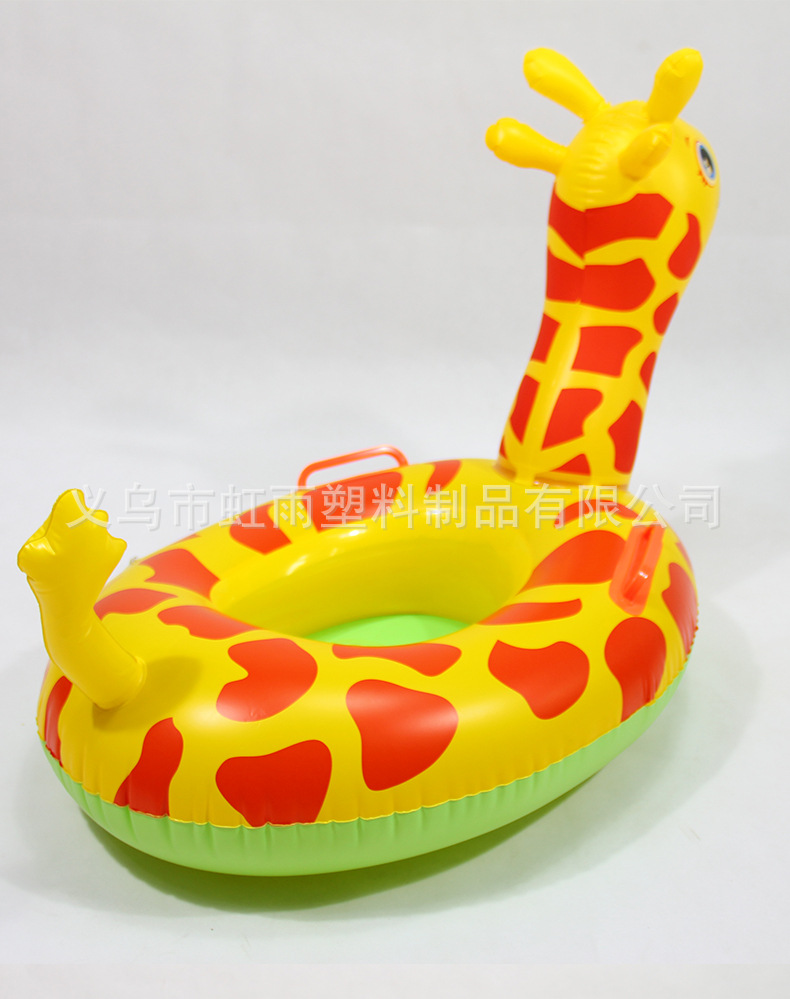 批发小鹿儿童游泳圈坐圈加厚动物泳圈带把手游泳座圈卡通鹿游艇详情8