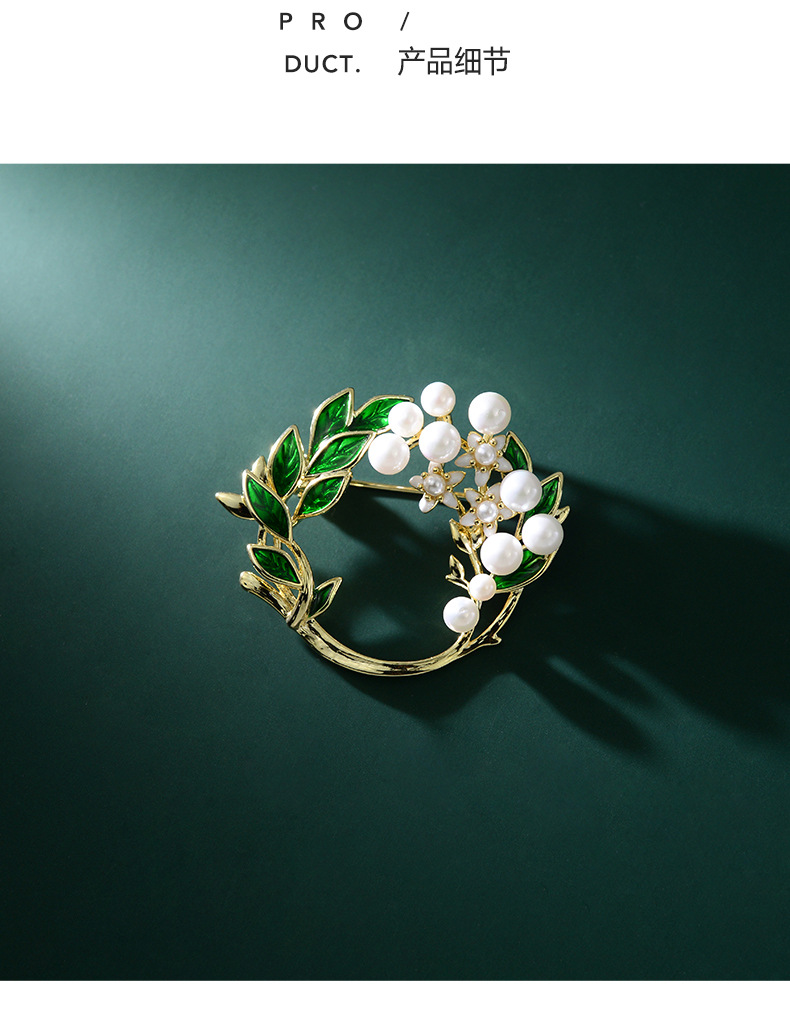 A new handcrafted oil drip gardenia brooch from Douyin in Japan and South Korea, a fashionable brooch for women, and a high-end and elegant spring and autumn accessory pic 3