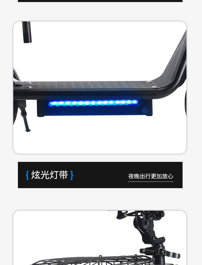 New foldable adult mini electric scooter, lithium battery high-range mobility scooter, mini Harley-Davidson electric scooter pic 13