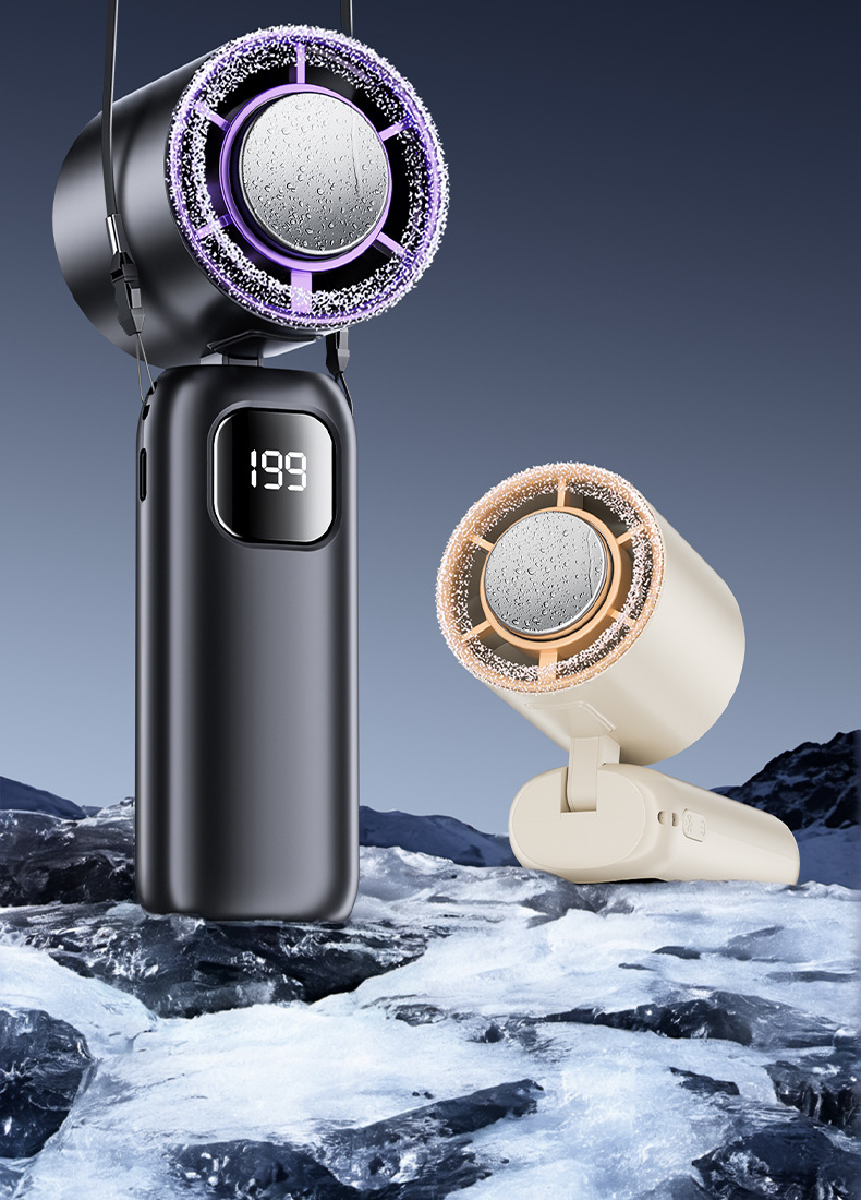 新款手持风扇199档高速暴力跨境户外充电便携式usb制冷小风扇批发详情4