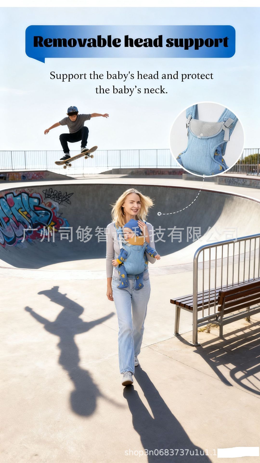 婴儿背带宝宝腰凳四季多功能前抱式轻便前后两用坐凳护腰抱娃神器详情8