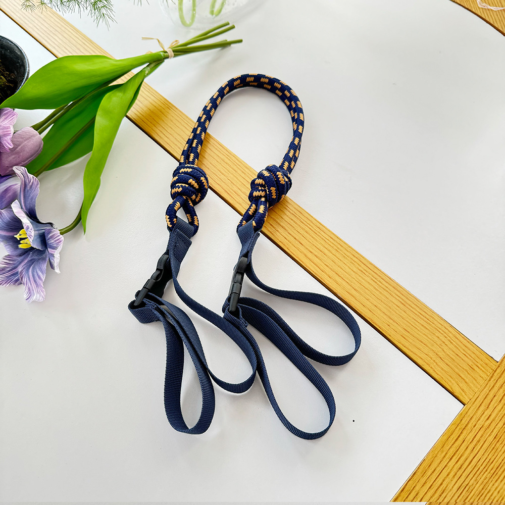 高圆圆原创肩带搭配精致刺绣防水尼龙购物袋手提女士单肩包详情11