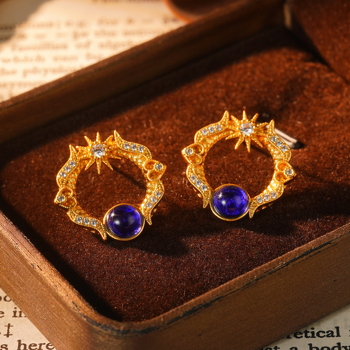 European and American retro fashion new stud earrings, trendy cross, vintage pearl natural stone earrings, elegant and personalized earrings pic 25