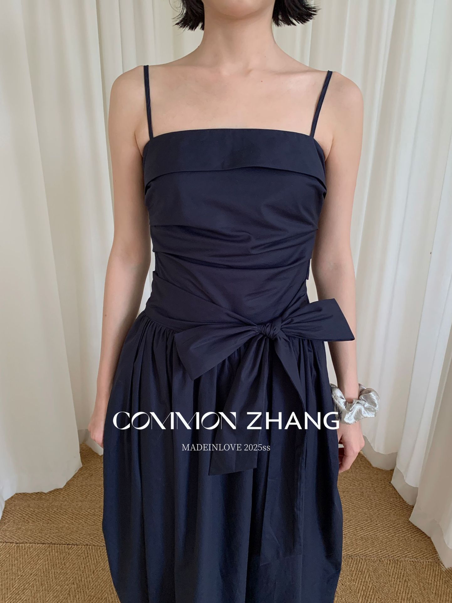 CZ ZHANG Summer Multi-color mint Mamba style lace-up waist-cinching and slimming halter flower bud dress for women B26925 pic 46