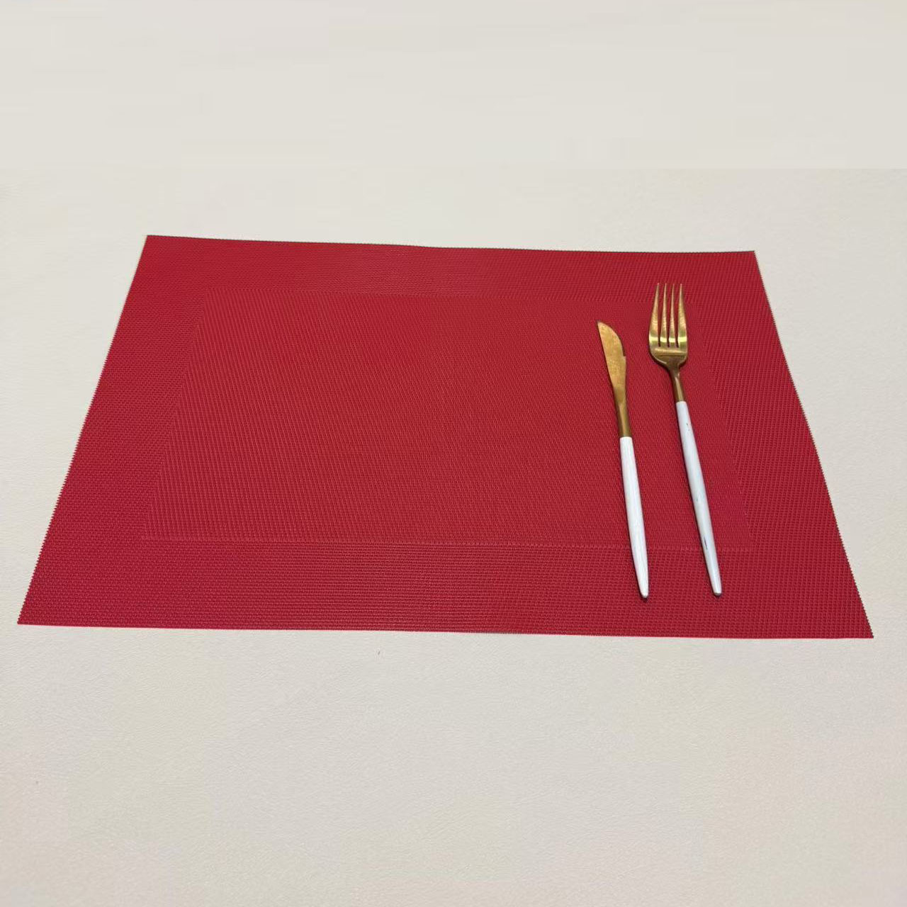 方框环保餐垫欧式PVC西餐隔热垫长方形日式简约餐桌垫杯垫碗垫详情16