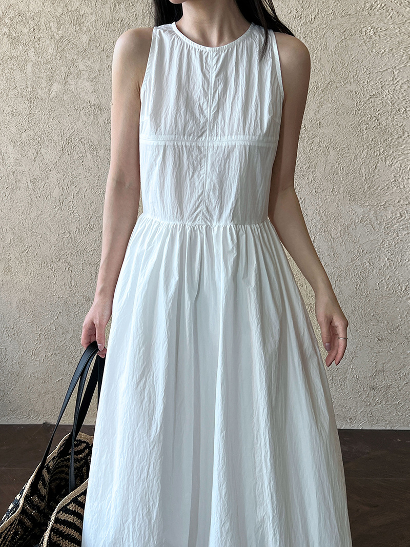 Luxi French sleeveless dress Summer new style loose vest long dress, beautiful puffy flower bud dress 5102 pic 30