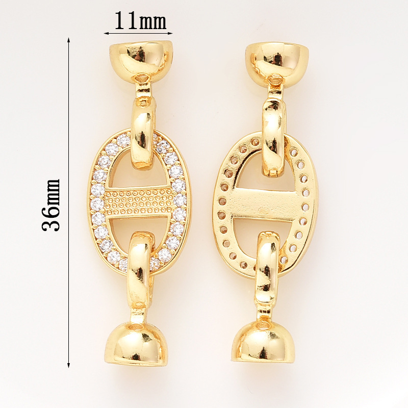 Zhuji pearl necklace buckle 8-shaped buckle, handcrafted end buckle, connecting buckle, mother-and-child buckle, sweater chain, universal buckle, DIY accessories pic 43