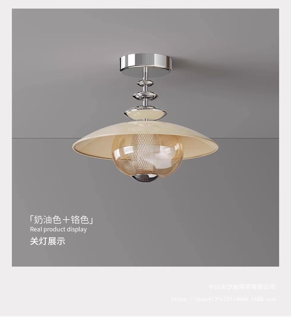 设计师厨卫艺术灯中过个性阳台玄关玻璃走廊古风吸顶灯道创意法式详情15